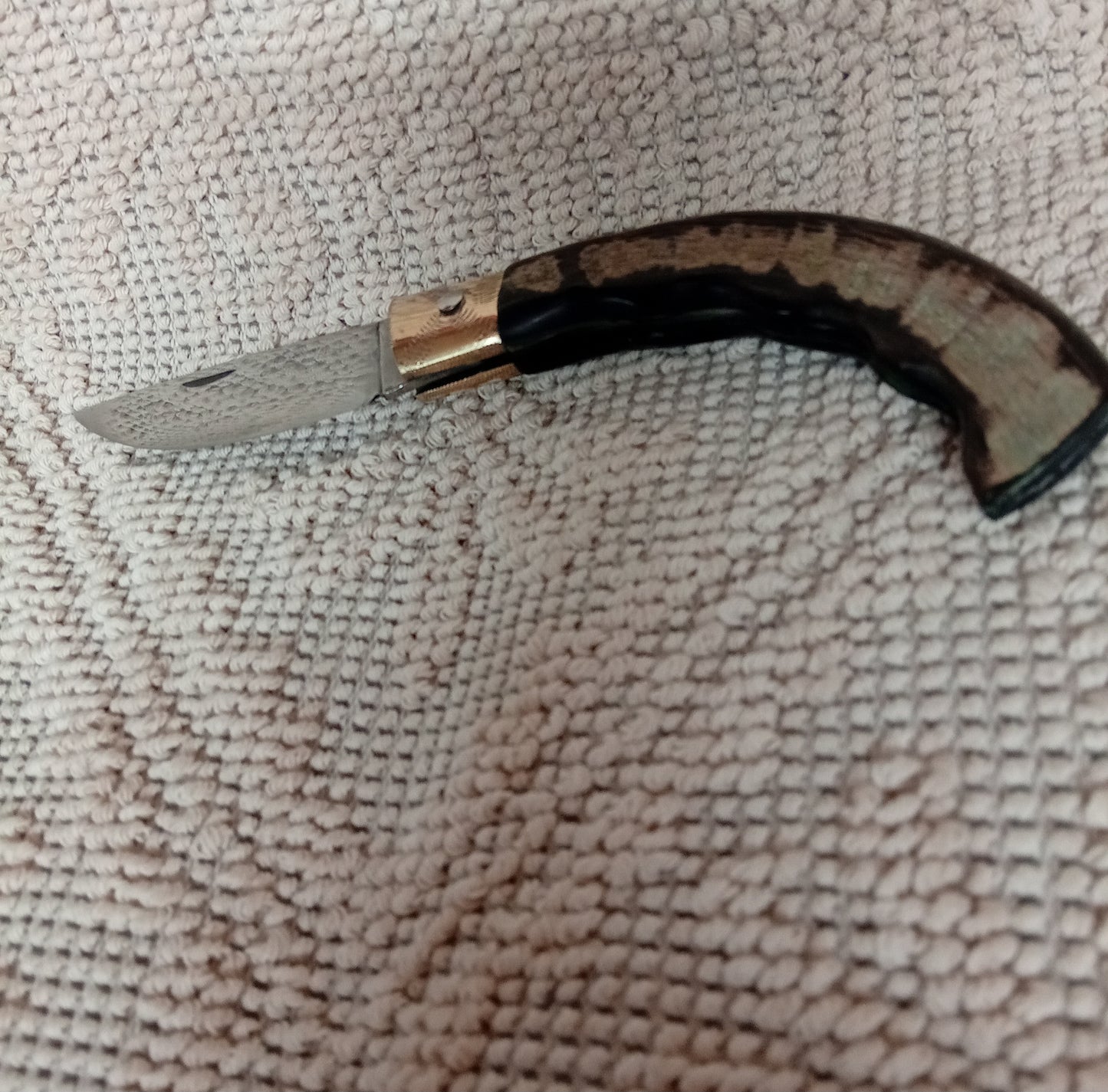 Coltello arburesa lama 9 CM impugnatura corno di capra
