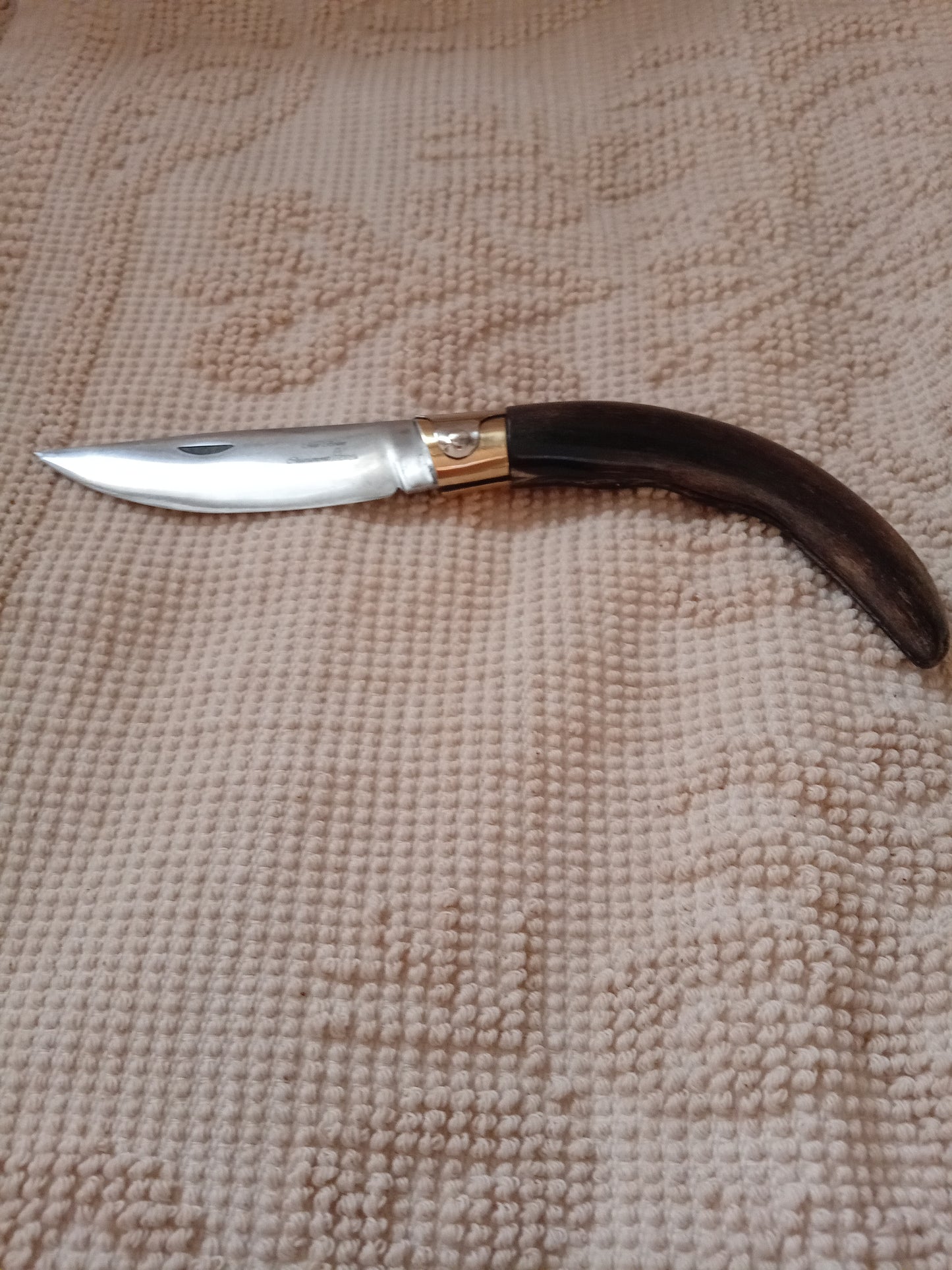 Coltello arburesa lama 10,5 CM impugnatura in corno di capra