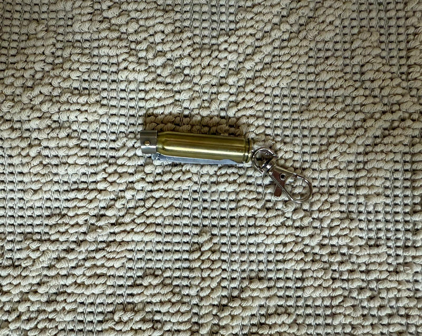 Coltellino pattadese sardo,( portachiavi) artigianale(Bossolo) realizzato a mano, lama 5 CM