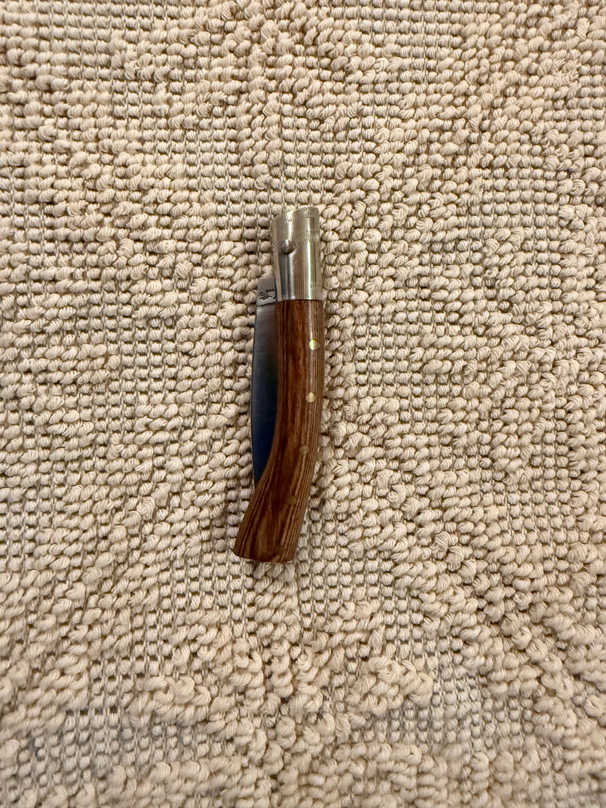 Pattadese in legno di ebano rosso, lama 8 cm