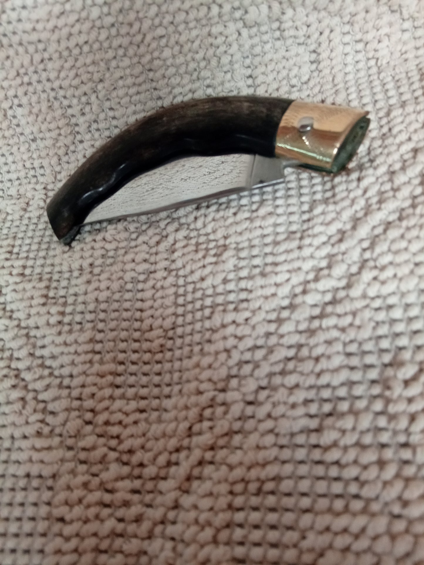 Coltello arburesa lama 9 CM impugnatura corno di capra