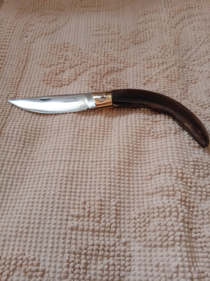 Coltello arburesa lama 10,5 CM impugnatura in corno di capra