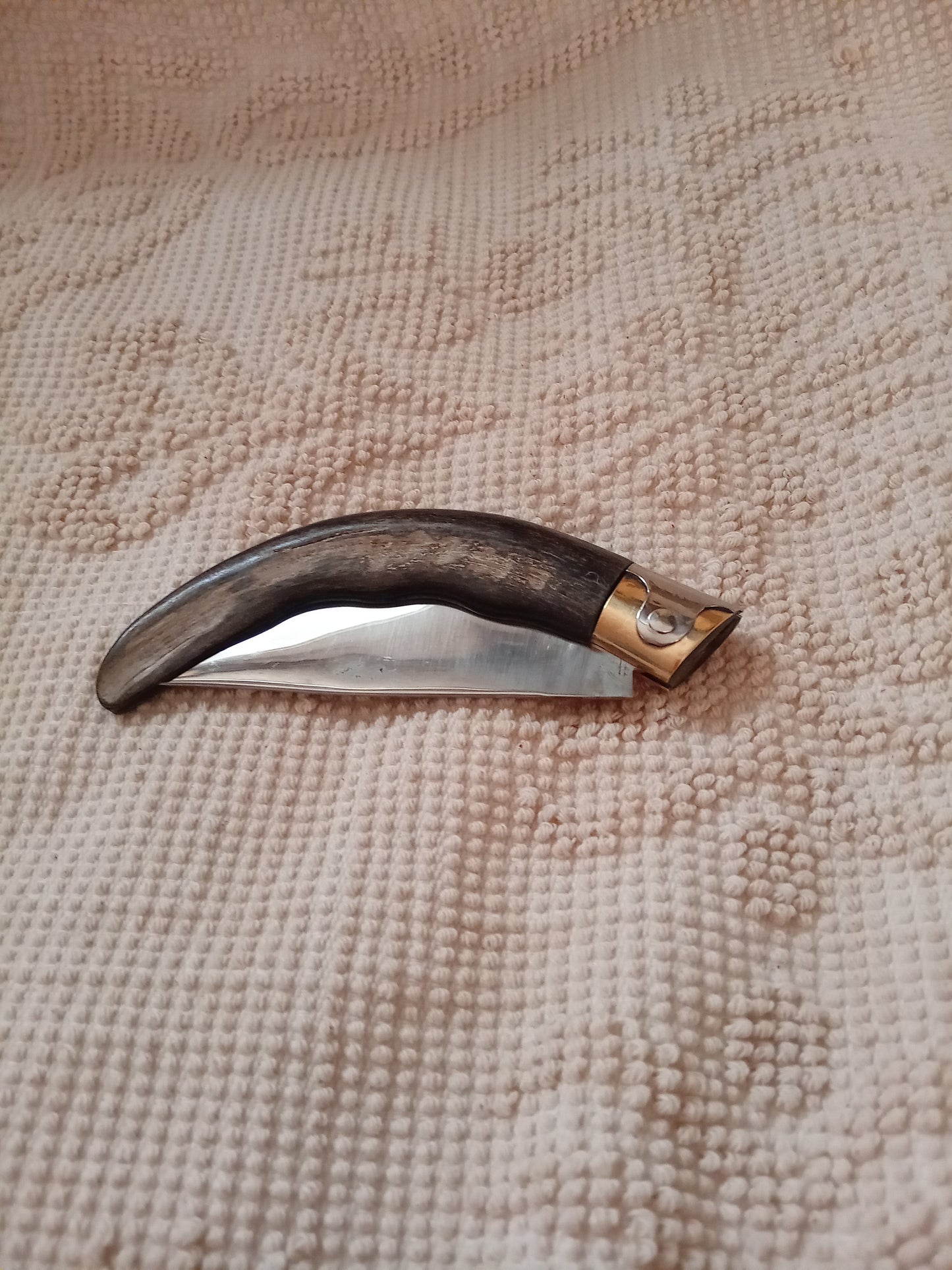 Coltello arburesa lama 10,5 CM impugnatura in corno di capra
