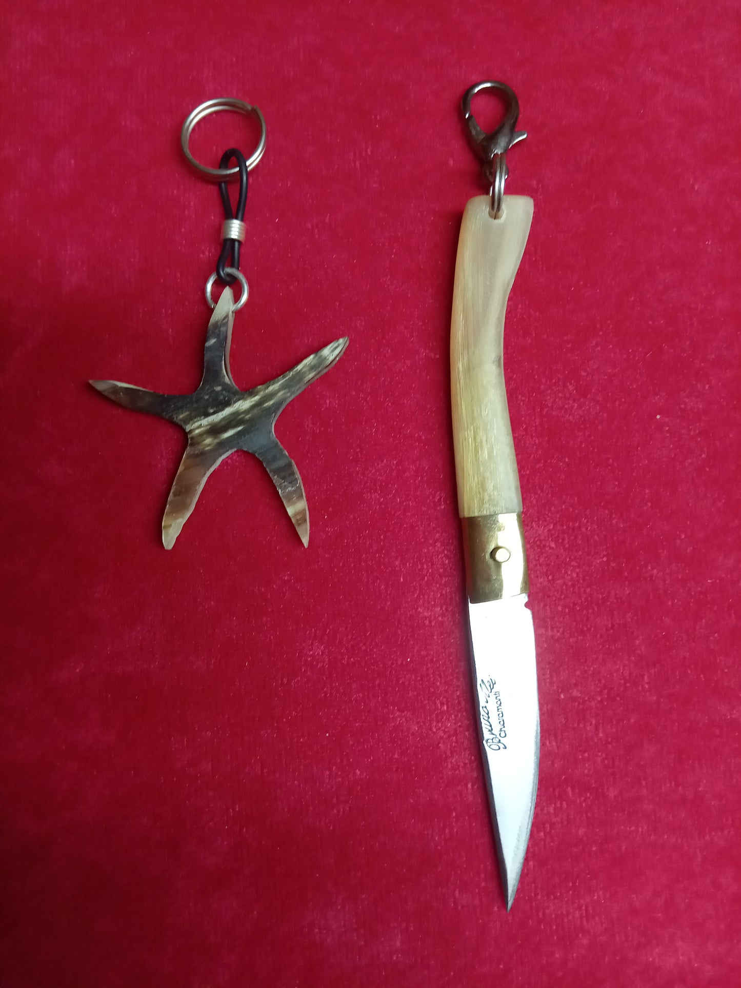 Coltello pattadese portachiavi lama 5 CM in corno di montone,con portachiavi in omaggio in corno di montone