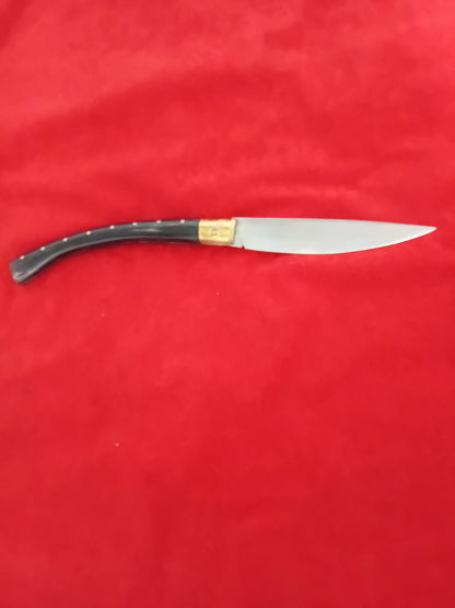 Coltello pattadese con anima lama 13,5 impugnatura corno di bufalo