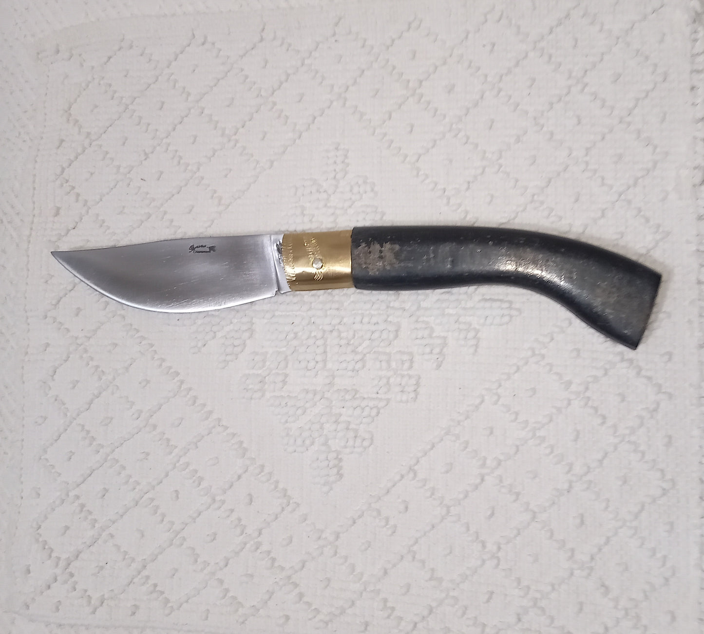 Coltello arburesa lama 11 CM impugnatura corno di capra