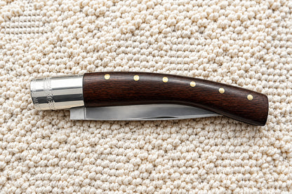 Pattadese con anima decorata in legno di ebano lama 11 cm