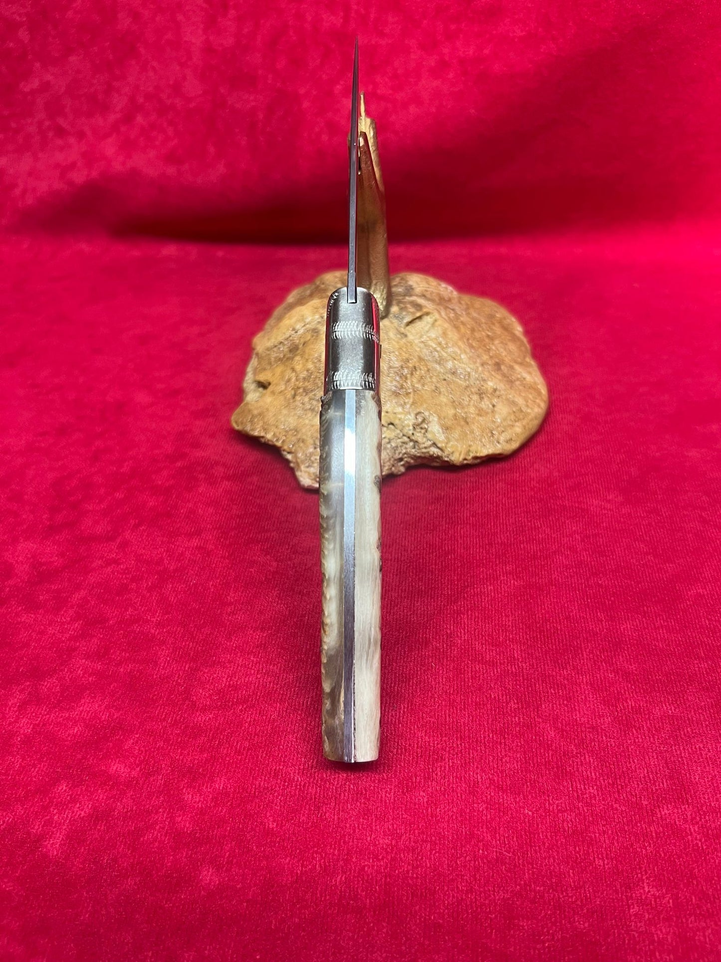 Coltello pattadese con anima, lama 10 CM ,impugnatura in corno di montone