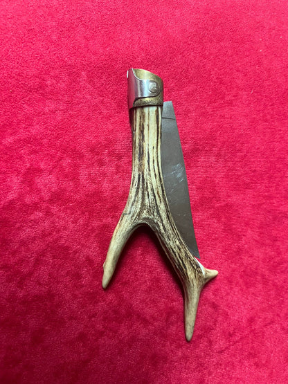 Coltello da collezione arburesa lama 10 CM impugnatura in corno di cervo