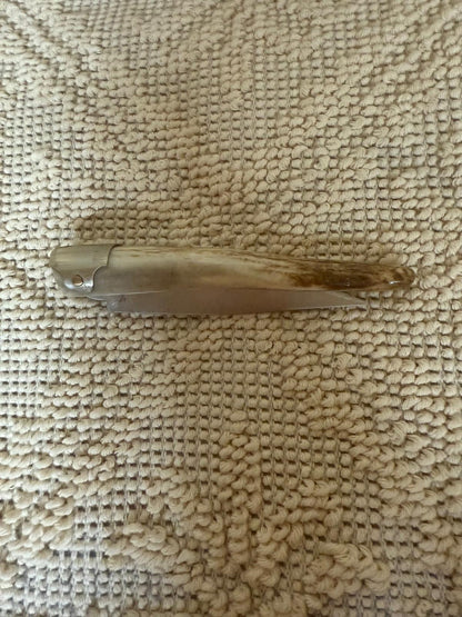 Coltello pattadese , lama 9 CM ,impugnatura in corno di cervo.
