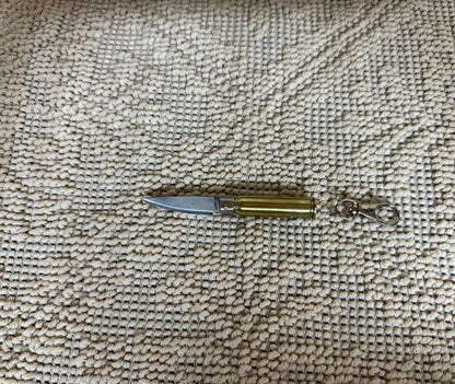 Coltellino pattadese sardo,( portachiavi) artigianale(Bossolo) realizzato a mano, lama 5 CM