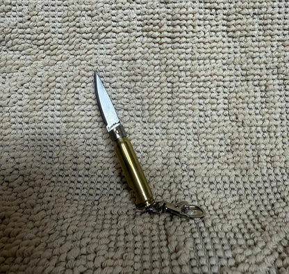 Coltellino pattadese sardo,( portachiavi) artigianale(Bossolo) realizzato a mano, lama 5 CM