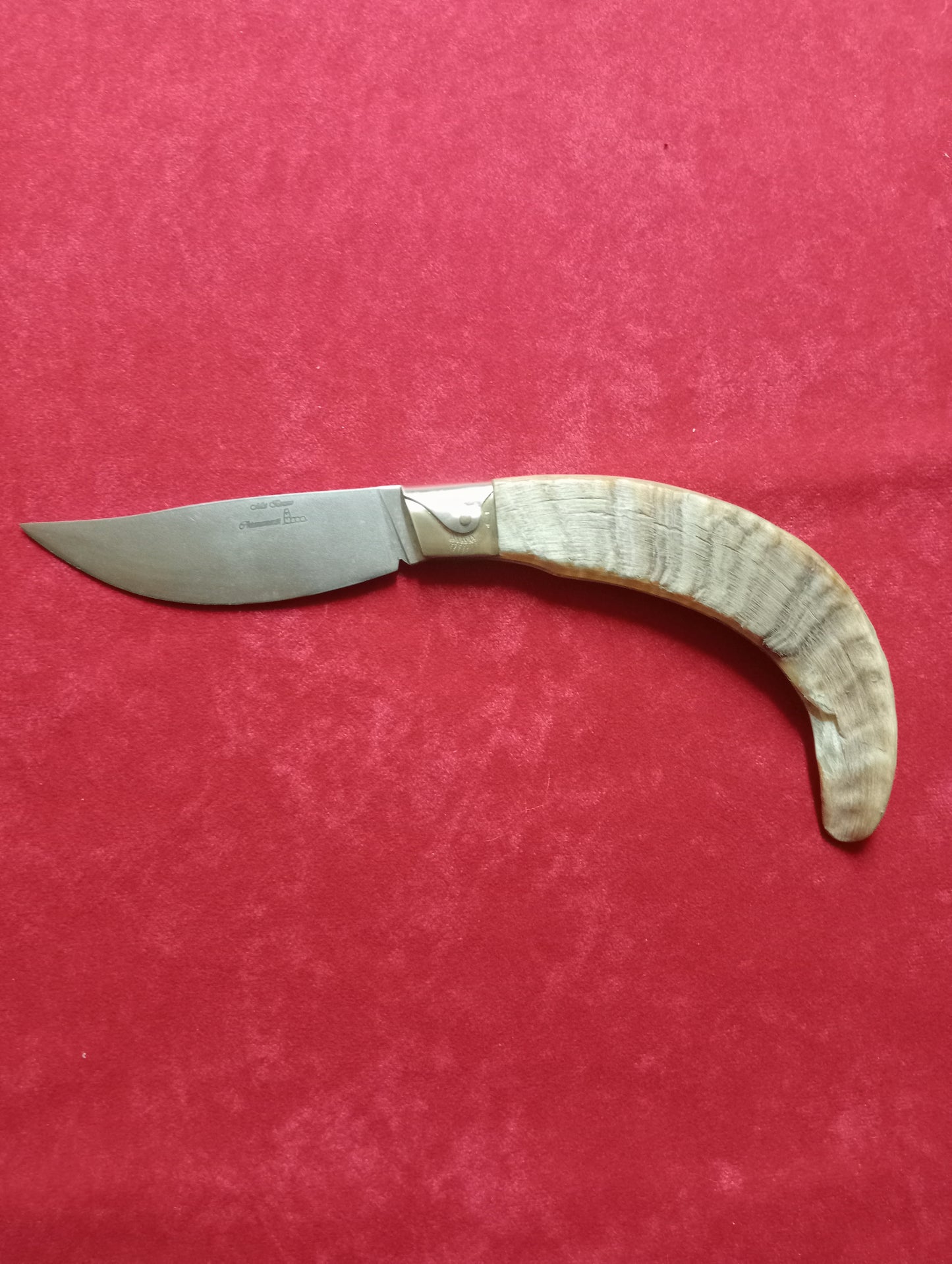 Coltello da collezione arburesa lama 11 CM impugnatura in  corno di montone