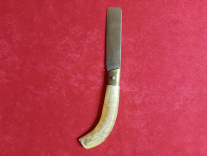 Coltello lametta lunghezza lama 10 CM in corno di montone