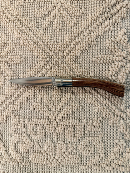 Pattadese in legno di ebano rosso, lama 8 cm