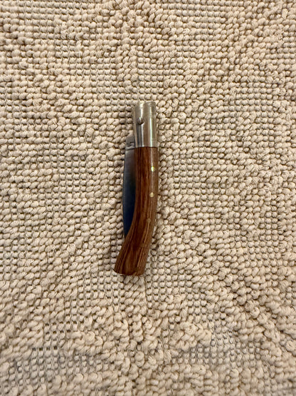 Pattadese in legno di ebano rosso, lama 8 cm