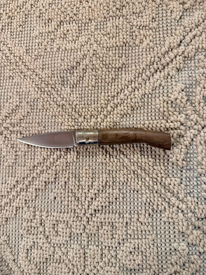 Pattadese in legno di olivo, lama 8 cm
