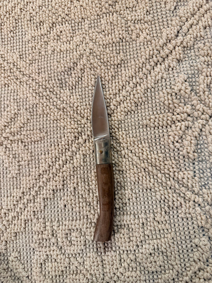 Pattadese in legno di olivo, lama 8 cm