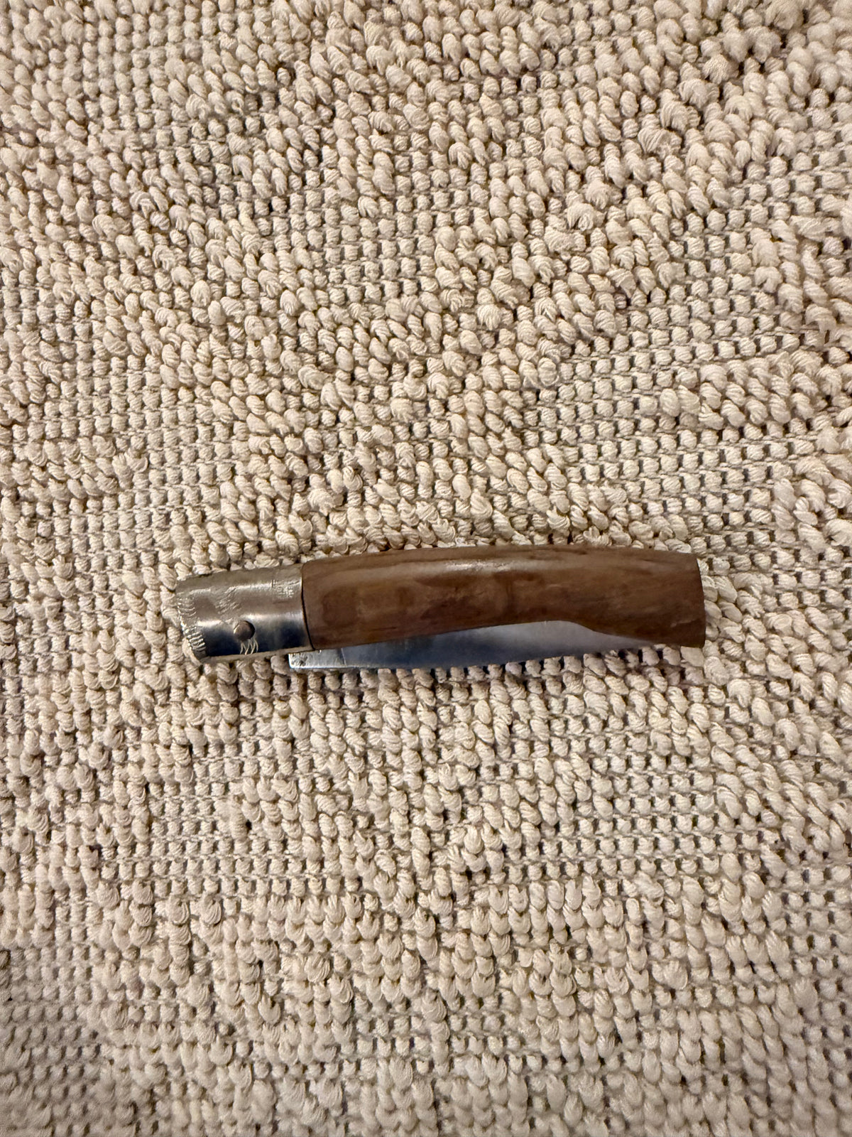 Pattadese in legno di olivo, lama 8 cm