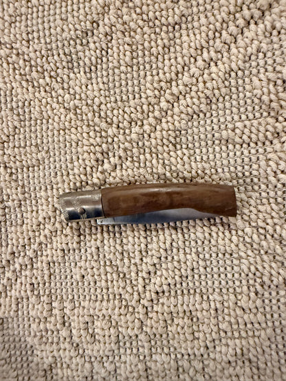 Pattadese in legno di olivo, lama 8 cm